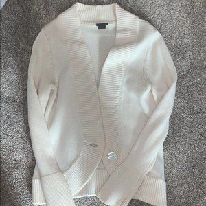 Ann Taylor cream cardigan.